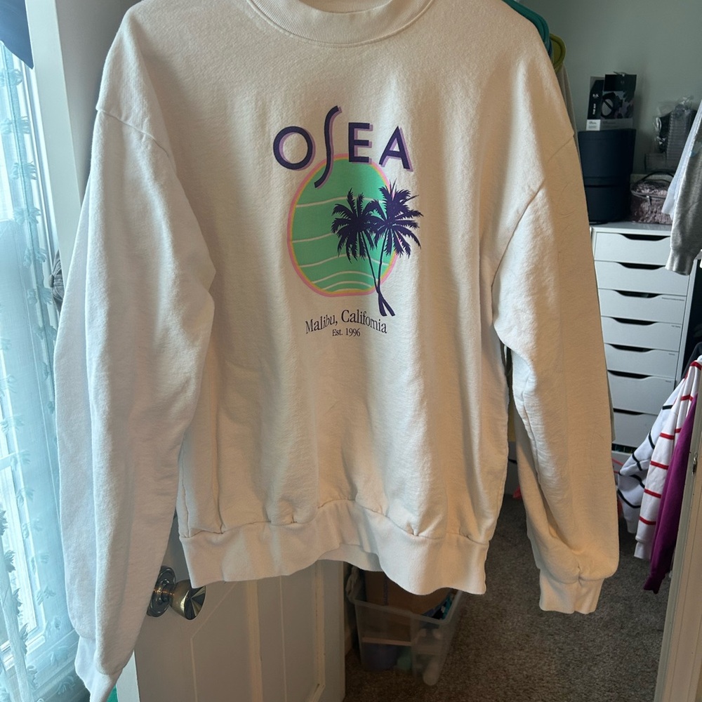 OSEA White Crewneck Sweater